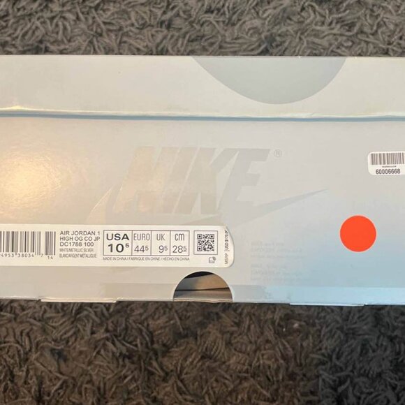 Air Jordan 1 CO.JP Midnight Navy 2020 Size 10 1/2 - Picture 7 of 8